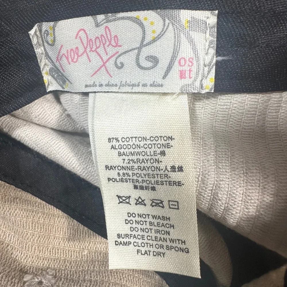 Free People Hollie Varsity Hat NWT Womens OS Ivory Corduroy 84 Baseball Cap